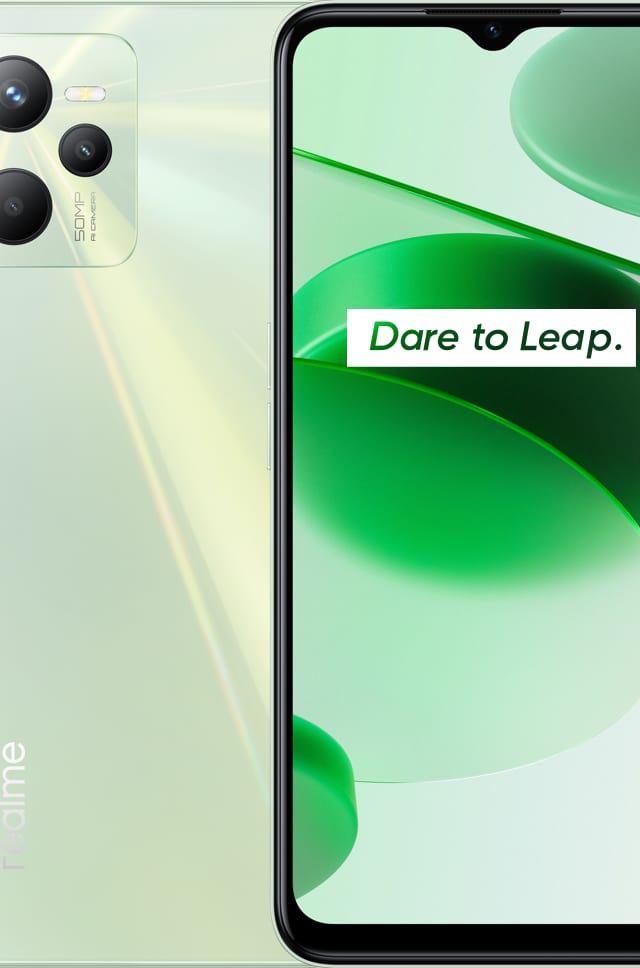 realme C35, official product image